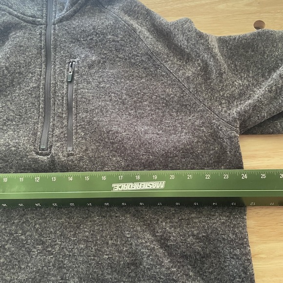 Eddie Bauer Sweater Fleece 1/4 Zip Pullover Mock Neck Chest Pocket XLarge - Picture 5 of 7